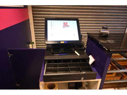 Toshiba 6200-FC8225 Cash IT 4.80 Touchscreen Cash Register System with Receipt Printer and Cash Tester