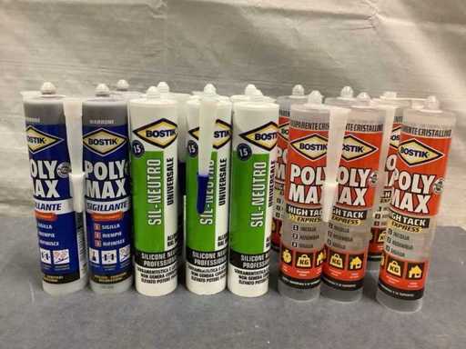 Divers types de colle/scellant (15 fois)