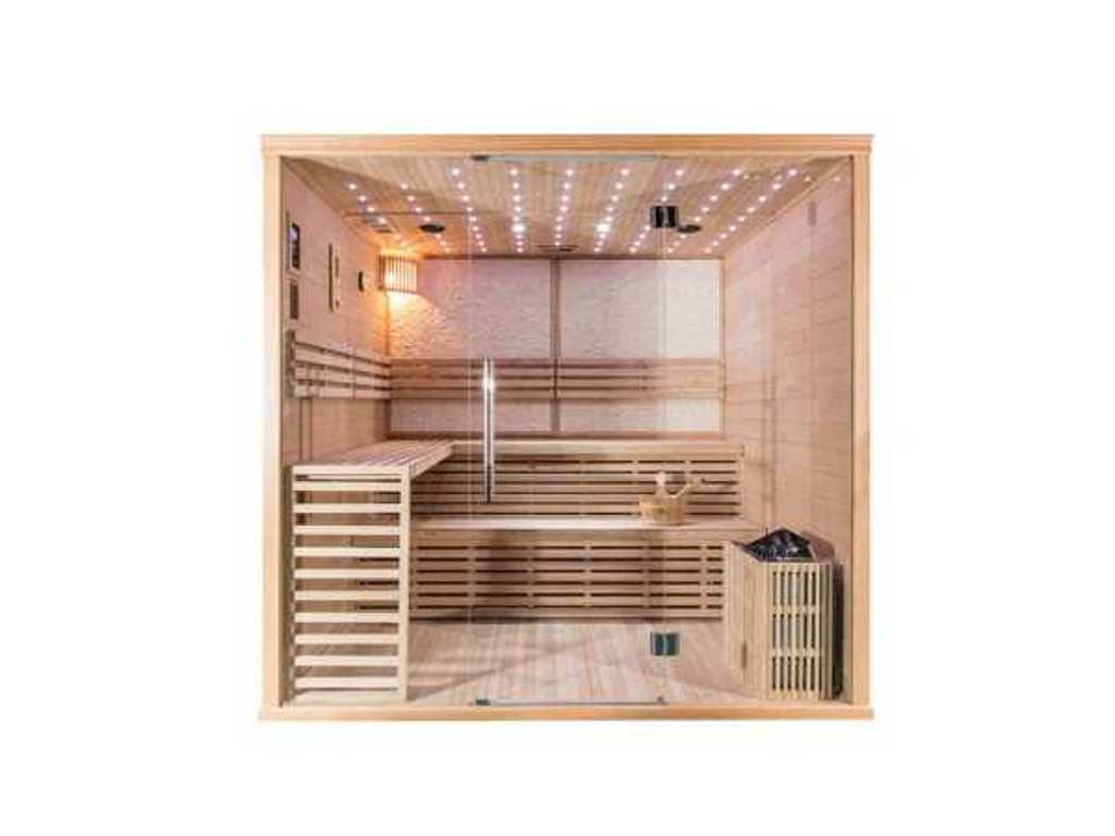 Luxuriös ausgestattete traditionelle Sauna Premium 03