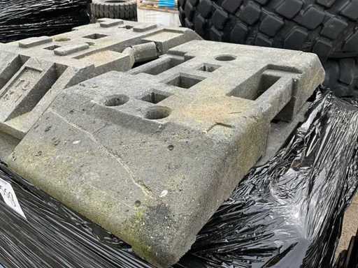 Kunststof bouwhek voet (33x)