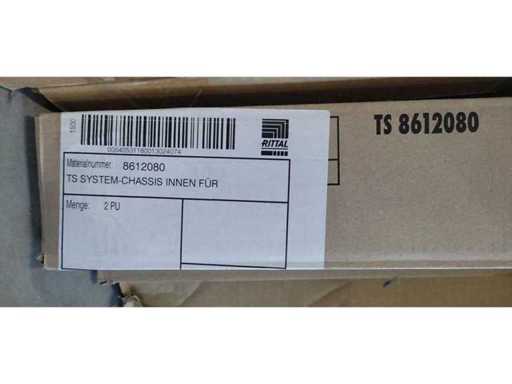 RITTAL - TS 8612.080 - Châssis système 17 x 73 mm 800 mm (1PU ~ 4 rails)