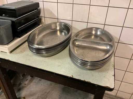 Ovale Schalen-Inset-Boxen (18x)