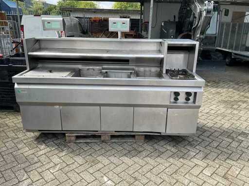 Kiremco Bratwand 250 cm Fritteuse