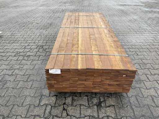 Planches de qualité country de Guyana Ipé rabotées 4000x90x18 mm (76x)