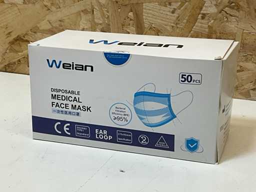 Masques faciaux Weian Box (59x)