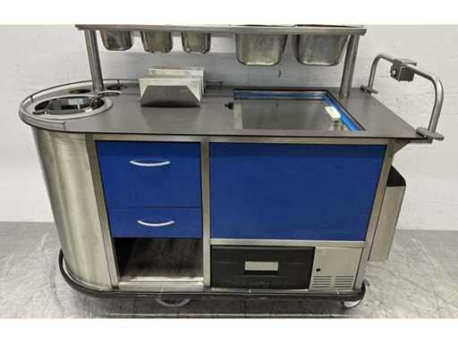 Carrello di catering automotore e refrigerato