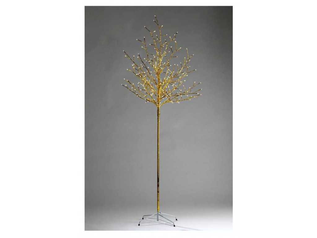 Albero Luminoso a Led Oro: 2,1 metri e 240 LED