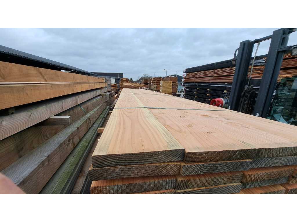 Douglas decking boards 28x190mm, length 400cm (50x)