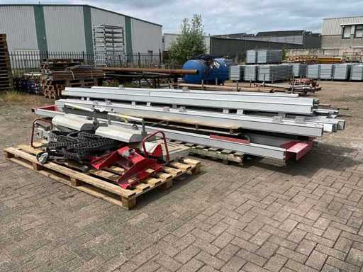 Ceiling Mounted Infrared Lacquer Dry Rail Track Construction