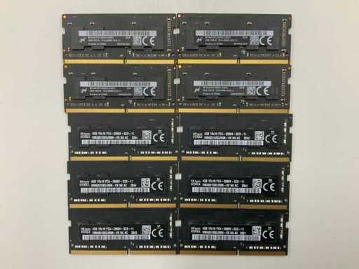 10x 4GB 2666MHz RAM SO-DIMM Stick