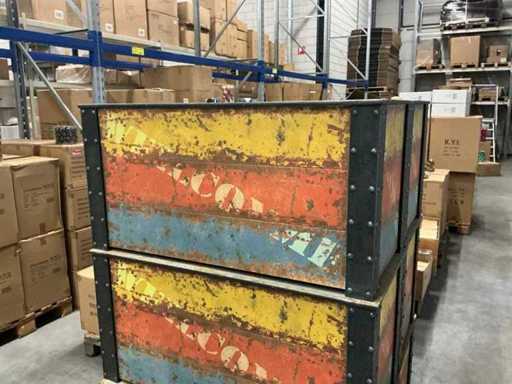 Partij tafels route 66 100x50x50cm (6x)
