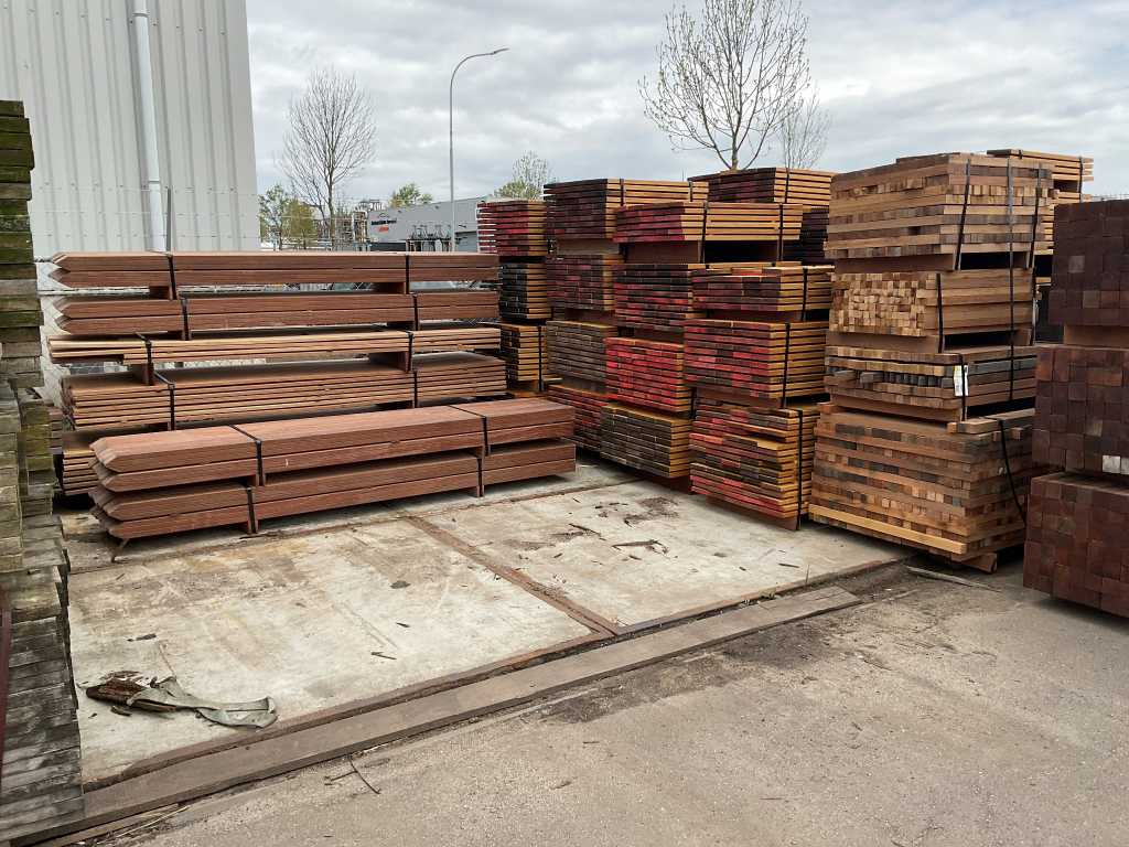 Due to reorganization, batches of hardwood, woodworking machinery and materials