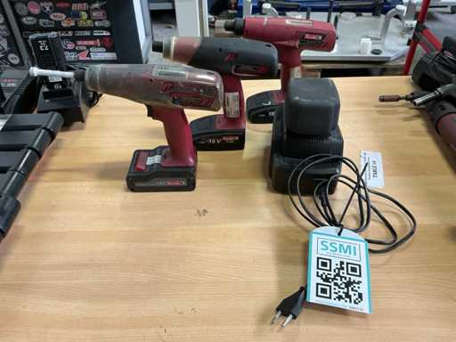 DESONTTER Brushless speed control ELS6-1000-P Cordless screwdriver (3x)