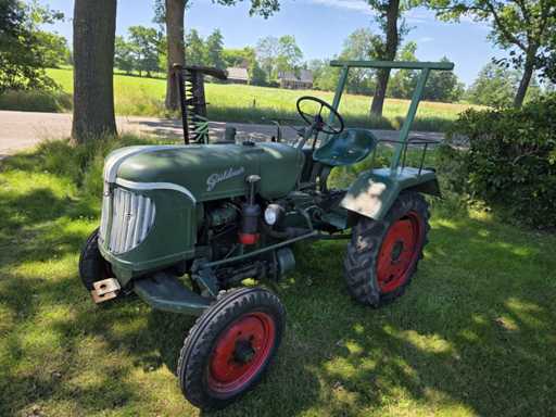 Guldner AZK8K Oldtimer tractor met maaibalk