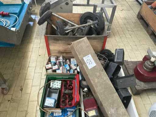 Machines, pièces détachées et stocks d’entrepôt