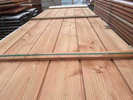 Douglas - Rebate/Half-timber rebate - 3000x190x18mm (98x)