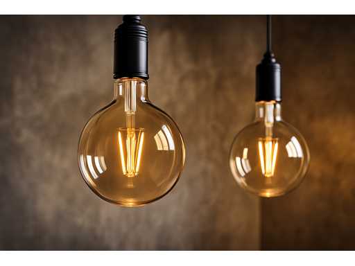 G95 Amber Filament Lamp – 6W – E27 – Dimbaar – 2700K – 500 lm – IP20 – Binnen (x50)