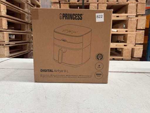 Princess 182280 Digitale Heißluftfritteuse 8L Dual-Heißluftfunktion