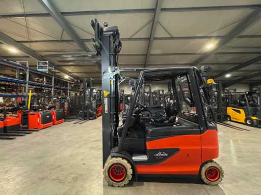 Usługa 2019 + UVV 12/2026 Linde E35HL 3.500kg Triplex 778cm 3.+4. Elektryczny wózek widłowy z zaworem 6.081 godz.