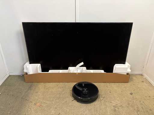 Samsung The Frame QE65LS03D - 65 cali - 4K QLED - 2024 + Roborock S6 MaxV - robot-odkurzacz z funkcją mopowania