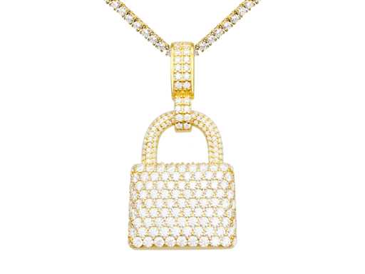 Pendentif à cheveux jaune tout autour, blanc brillant