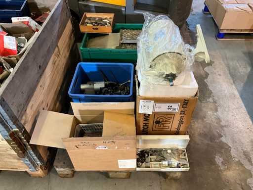 Partij Gravograph lettersets, elektromotor en diversen