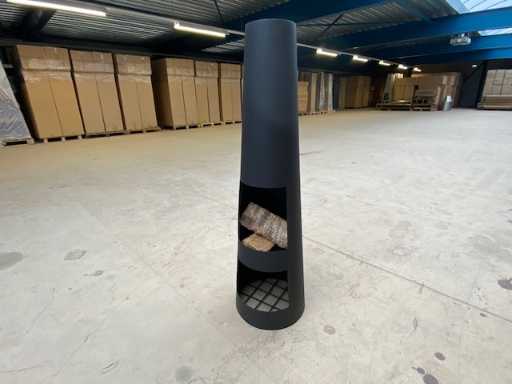 Malaga - Tuinhaard Rond Zwart 35x120cm