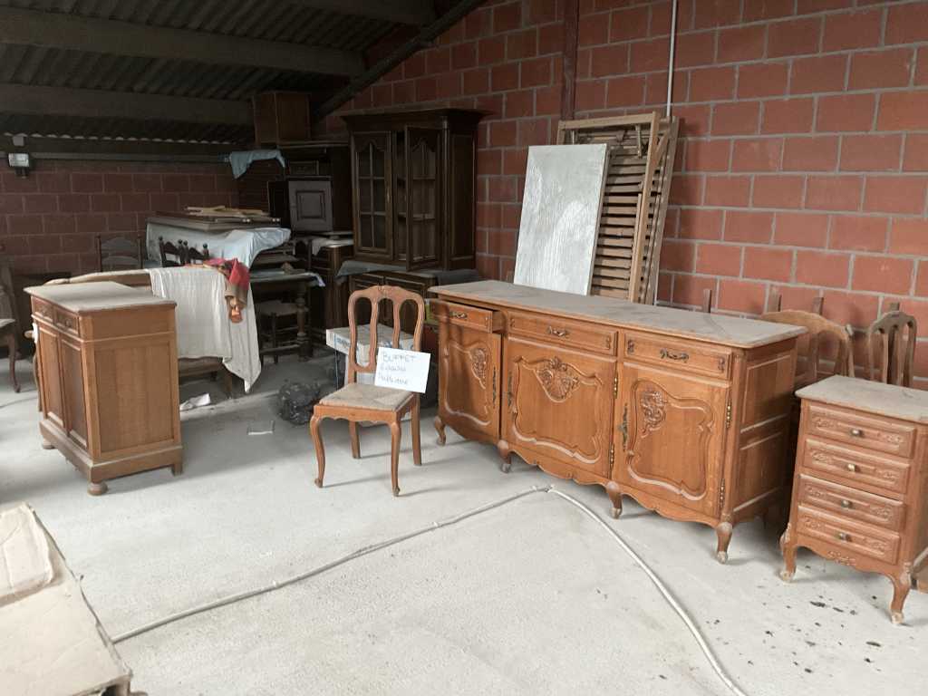 Party of various furniture