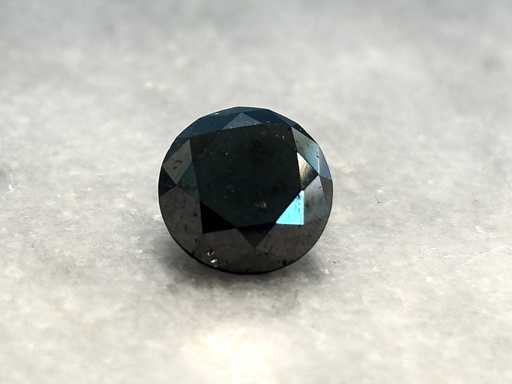 Diamond 3.66 carat natural black diamond