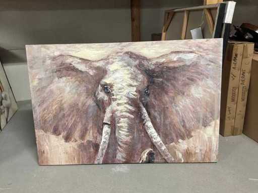 Wall decoration on canvas
