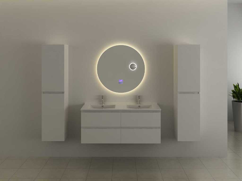 Vonato - Rond - Spiegel met LED verlichting - Ronde spiegel met LED verlichting & Bluetooth - Ø80 cm