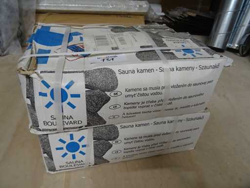 Pietre per sauna a scatola 20kg (2x)