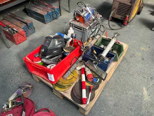 Batch of various welding supplies