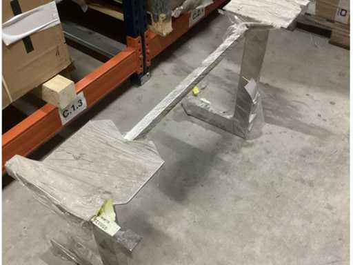 Sessa Edelstahl Festtischauflage - 050332R