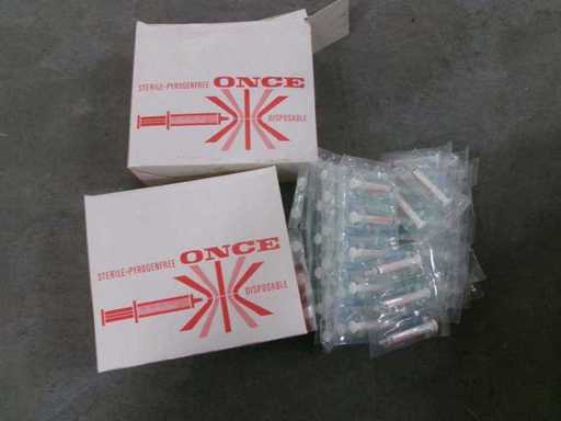 Wegwerpspuit, 2 ml, verlopen, decoratief artikel (TR) (1000x)