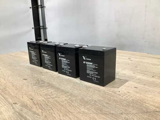 Vision CP 1250HC Battery 12V rechargeable (4x)