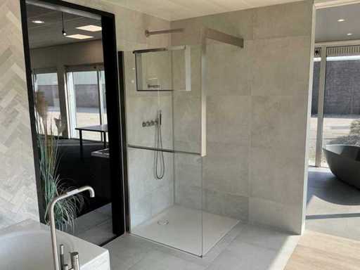 Novellini - Kuadra - Douche à l’italienne 100 x 214 cm