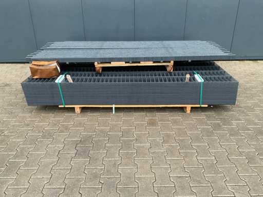 ZaunScout - 2,03x2,5m - Gardă dublă cu bară