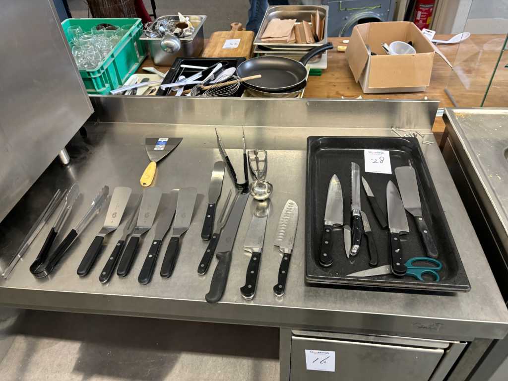 Partia noży szefa kuchni