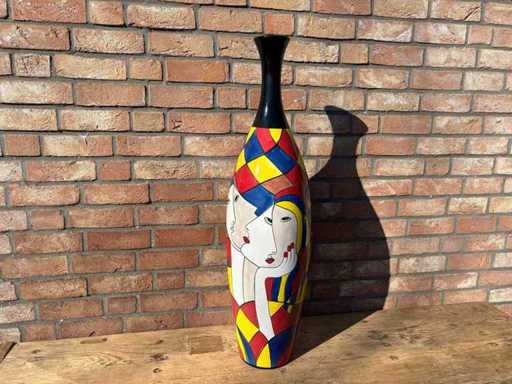 Art nouveau stijl vaas 90 cm hoog