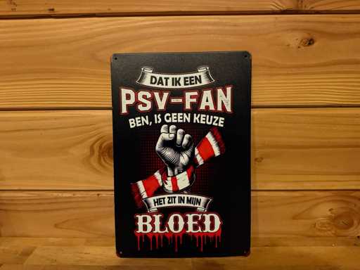 Metalen reclamebord 30x20cm