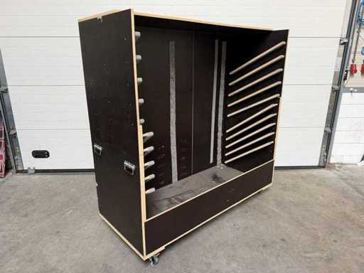 Chariot mobile pour tables pliantes
