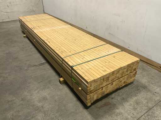 Vuren balk geschaafd - 360x4,5x4,5 cm (155x)