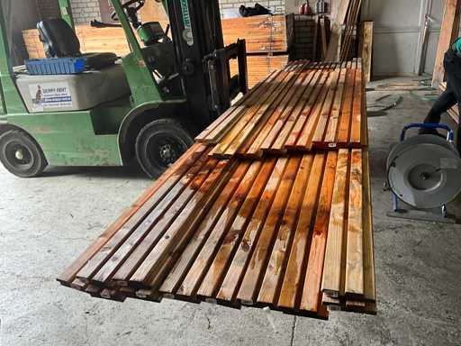 Lot de scânduri de gr?din? Douglas Rhombus Profile 500-250x14x2.7 cm