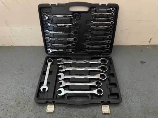 Set 2024 Ftools 22 pezzi con punto e chiave ad anelli