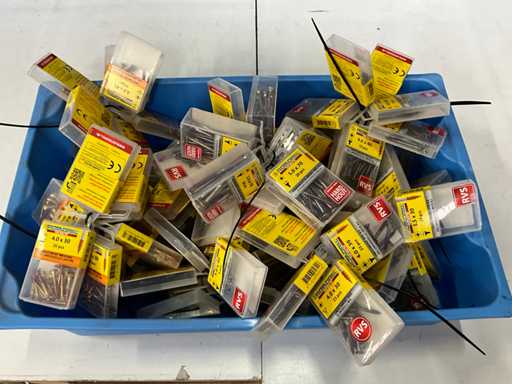 Rotadrill Różne ze stali nierdzewnej, ocynkowanej i mosiądzu (100x)