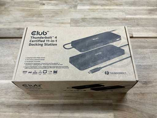 Sta?ie de andocare 11 în 1 certificat? Club 3D Thunderbolt 4