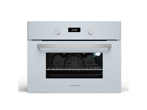 Four compact encastrable, 45 cm, 41 litres, 8 fonctions, porte vitrée amovible, minuterie
