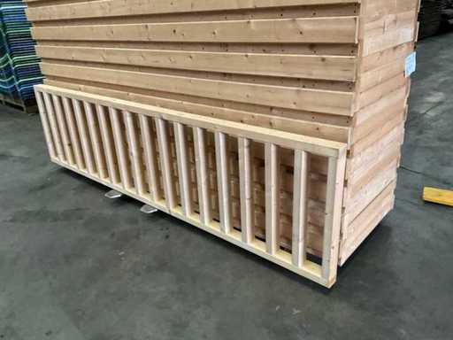 Recinzione terrazza in abete - 278x73 cm (5x)