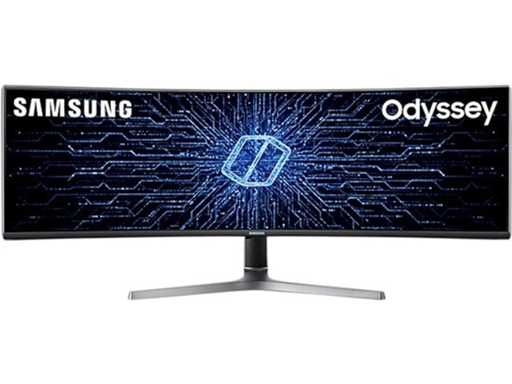 Samsung Odyssey G9 C49RG94SSR - 2K QLED Curved 120 Hz Gaming Monitor - 49 Inch - Blauw/Grijs
